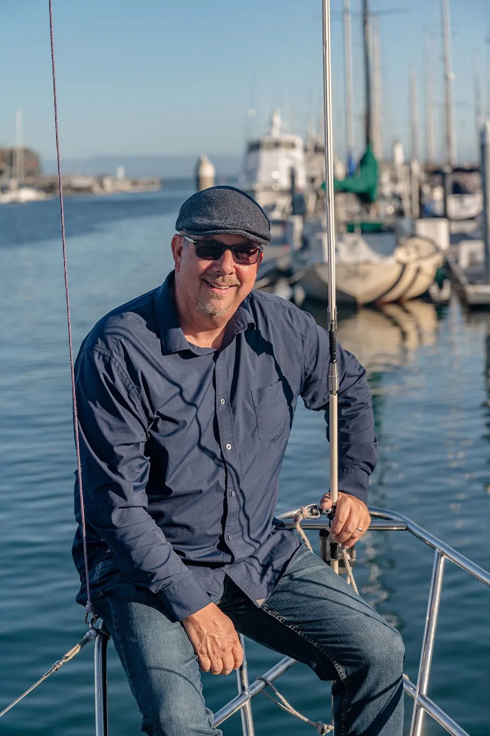 Lance Hulsey at the Santa Cruz harbor